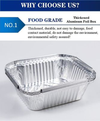 Heat Resistant and Hygienic Aluminum Foil Food Containers for Convenient Food Storage