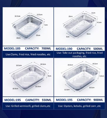 Suitable for food-grade aluminum lunch boxes in the catering industry, customized service, with over ten years of professional factory support