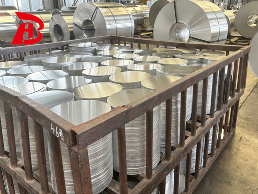 Επιφάνεια επίστρωσης B209 ASTM 3003 8011 1050 1100 1060 Κύκλοι με δίσκους από αλουμίνιο για πλυντήρια μη ράβδους