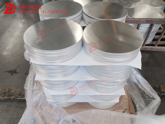 Στρογγυλός δίσκος από αλουμίνιο 1060 Aa1100 H12 h14 Κύκλος από αλουμίνιο για μη κολλητικές κατσαρόλες