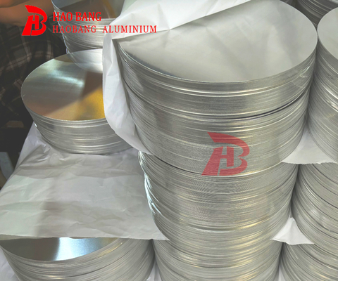 Επιφάνεια επίστρωσης B209 ASTM 3003 8011 1050 1100 1060 Κύκλοι με δίσκους από αλουμίνιο για πλυντήρια μη ράβδους