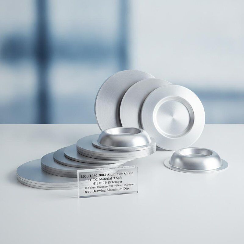1050 1060 3003 Material Aluminum Circle Disc with O Soft H12 H18 Temper and 0.3-6mm Thickness for Deep Drawing