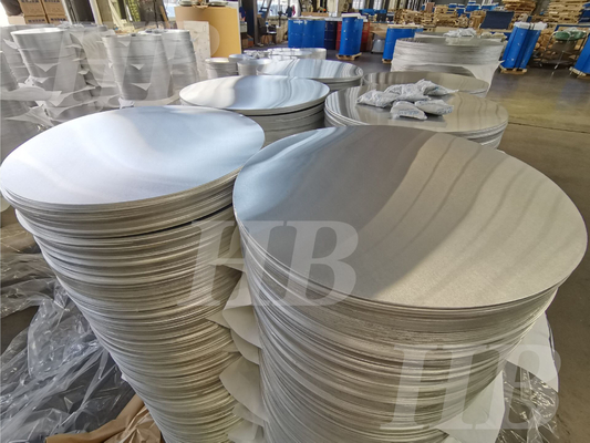 0.5mm Alloy 1050 3003 Aluminum Round Plate H14 Temper For Non Slip Cookware